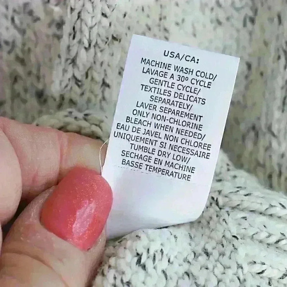 NWT CHAPS Size L Red Lodge Knit Cream color/marled 1/4 zip pullover sweater - Picture 13 of 16